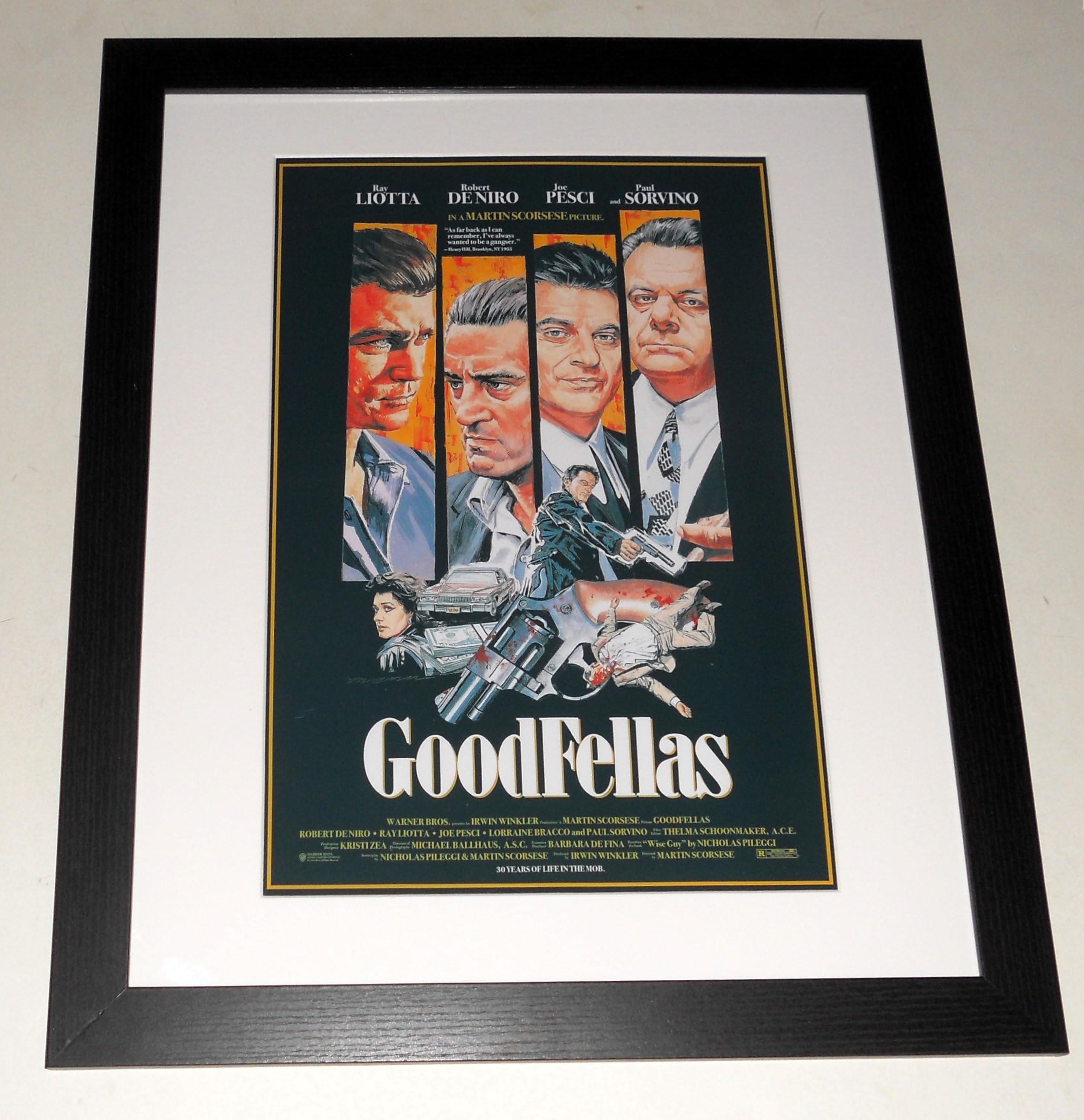 Amazon.com: Large Framed Goodfellas 1990 Joe Pesci, Ray Liotta